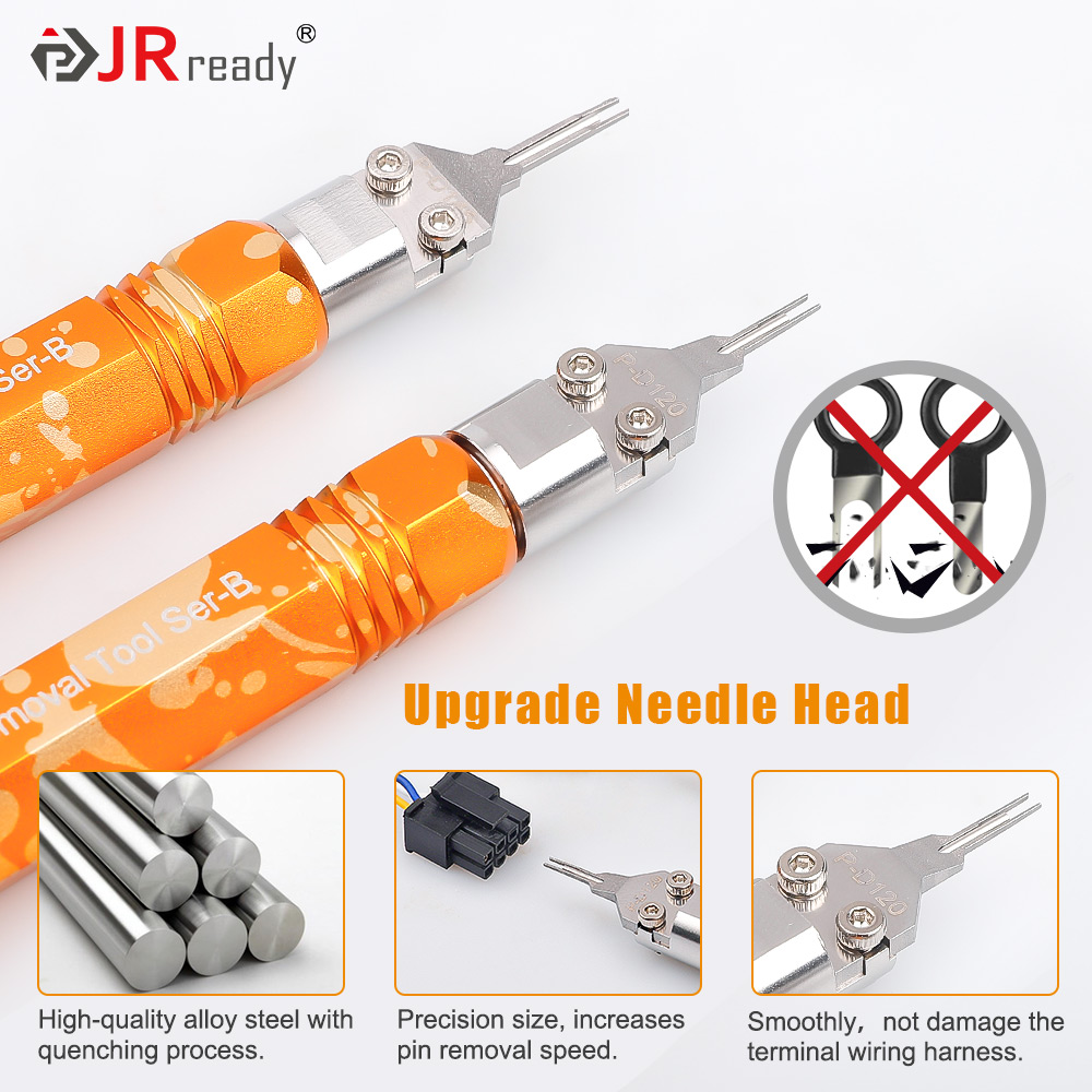 Jrready St5262 Ejector Staaf Pin Extractor-Molex Power Connector Terminal Removal & Computer Draad Extractor Tools-2Pcs