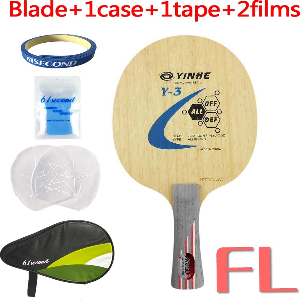 Galaxis Milchstraße Yinhe Y-3 Y 3 Y3 5 Holz + 2 Kohlenstoff Allround Tischtennis Klinge für Tischtennis Schläger: FL mit HM Fall