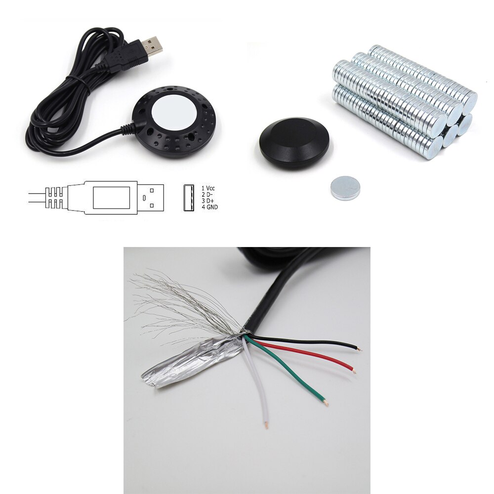 TUREJO,USB GLONASS GPS receiver,G-MOUSE,M8030-KT GNSS receiver,4M FLASH,BN-808,better than BU-353S4