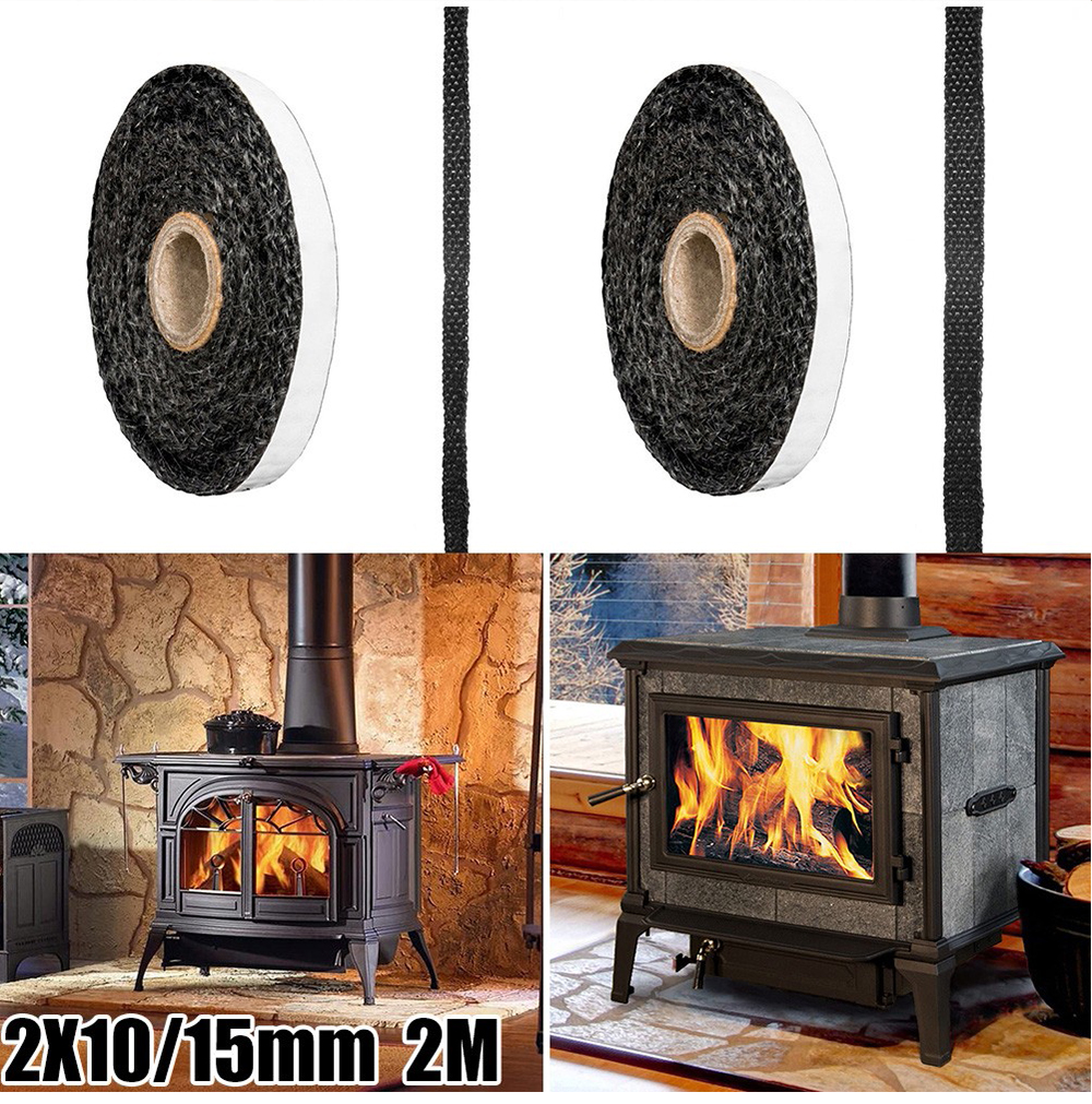 2/3m 10/15mm Glasfaser seil dichtung Herd/Feuers eil Holzofen Holz brenner Tür dichtung Hoch temperatur feuerfeste Dichtung