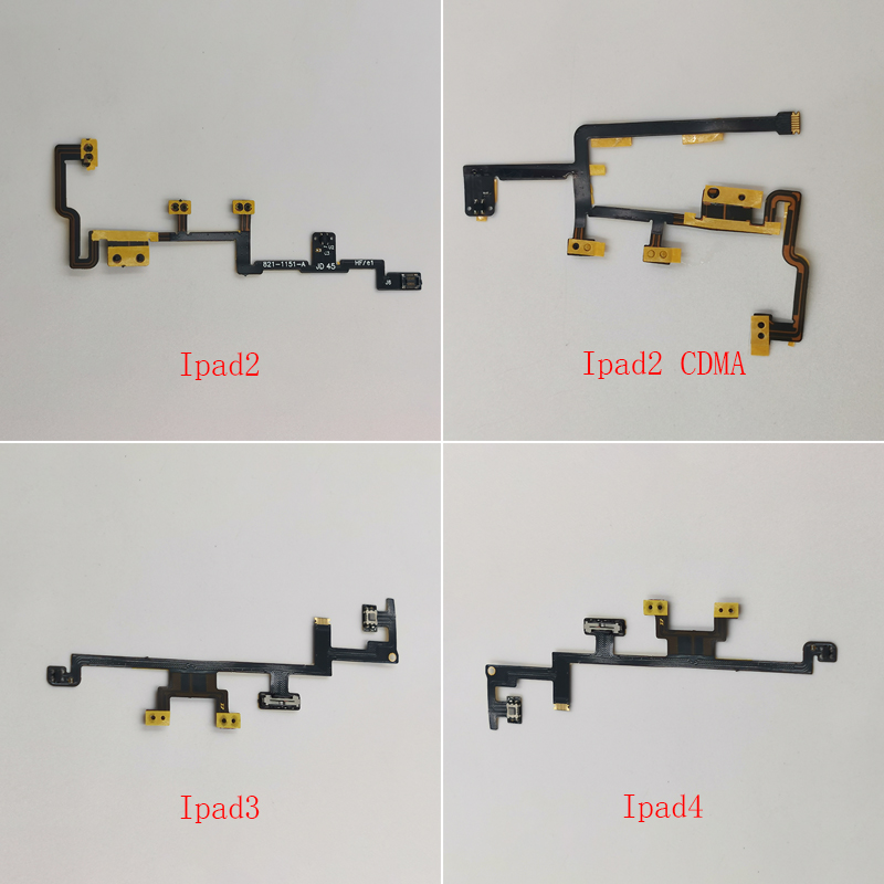 Power Switch Volume Button On/Off Flex Cable For iPad 2 3 4 IPad2 A1395 A1396 A1397 IPAD3 A1416 A1430 IPAD4 A1458 A1460 Mute Key