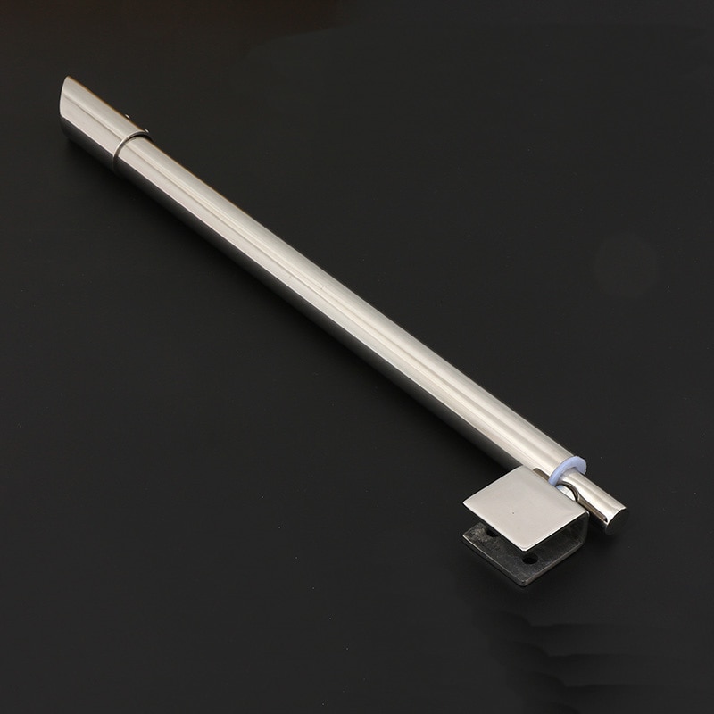 Stainless Steel Shower Glass Door Fixed Rod/clip,Bathroom Glass Support Bar,Beveled Clip,Stretchable Length,shower Accessories