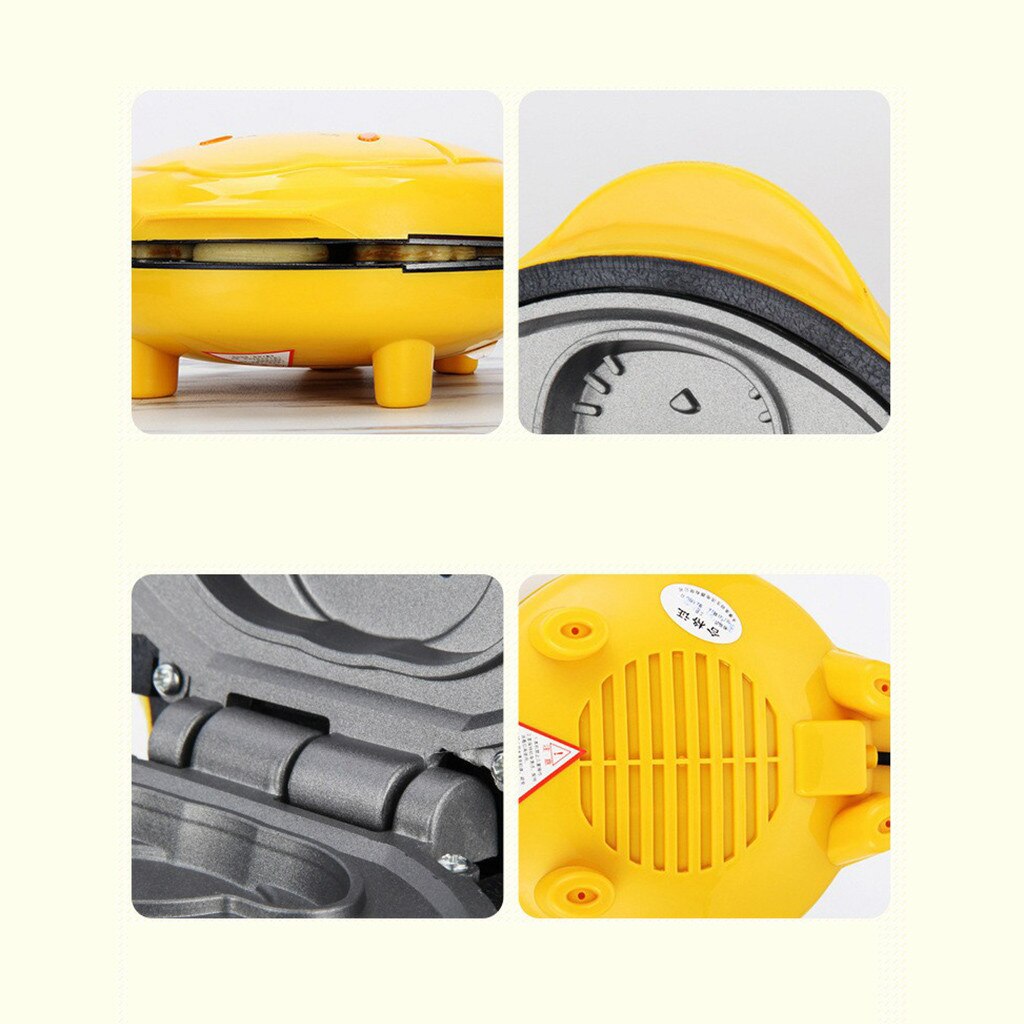 Household Mini Electric Cake Maker Non-stick Bubble Egg Cake Bread Baking Machine 1000w High Power Double-sided Baking Machine