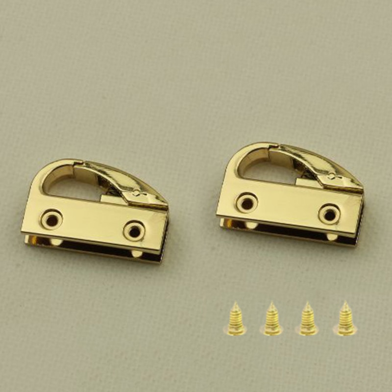 2Pcs Tas Handvat Connector Metalen Hardware Gesp Voor Diy Handtas Bag Purse Accessoires Zwart Goud Zilver Tas gesp