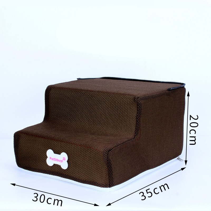 Dog House Dog Stairs Pet 3 Steps Stairs for Small Dog Cat Pet Ramp Ladder Anti-slip Removable Dogs Bed Stairs Pet Supplies