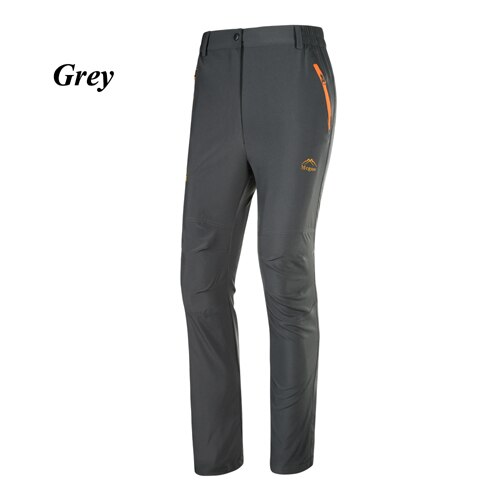 Spring Outdoor Pants for Men Camping Hiking Sport Trousers Climbing Trekking Hombre Water-Resistant Quick Dry Pantalones: Grey / S