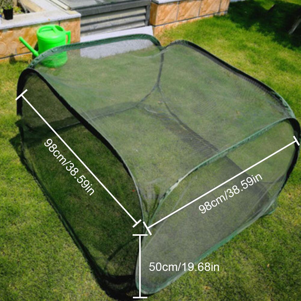 Tuin Kas Ademend Insect Doorschijnende Opvouwbare Kas Ruimtebesparend Tuin Planten Bloem Cover Tent