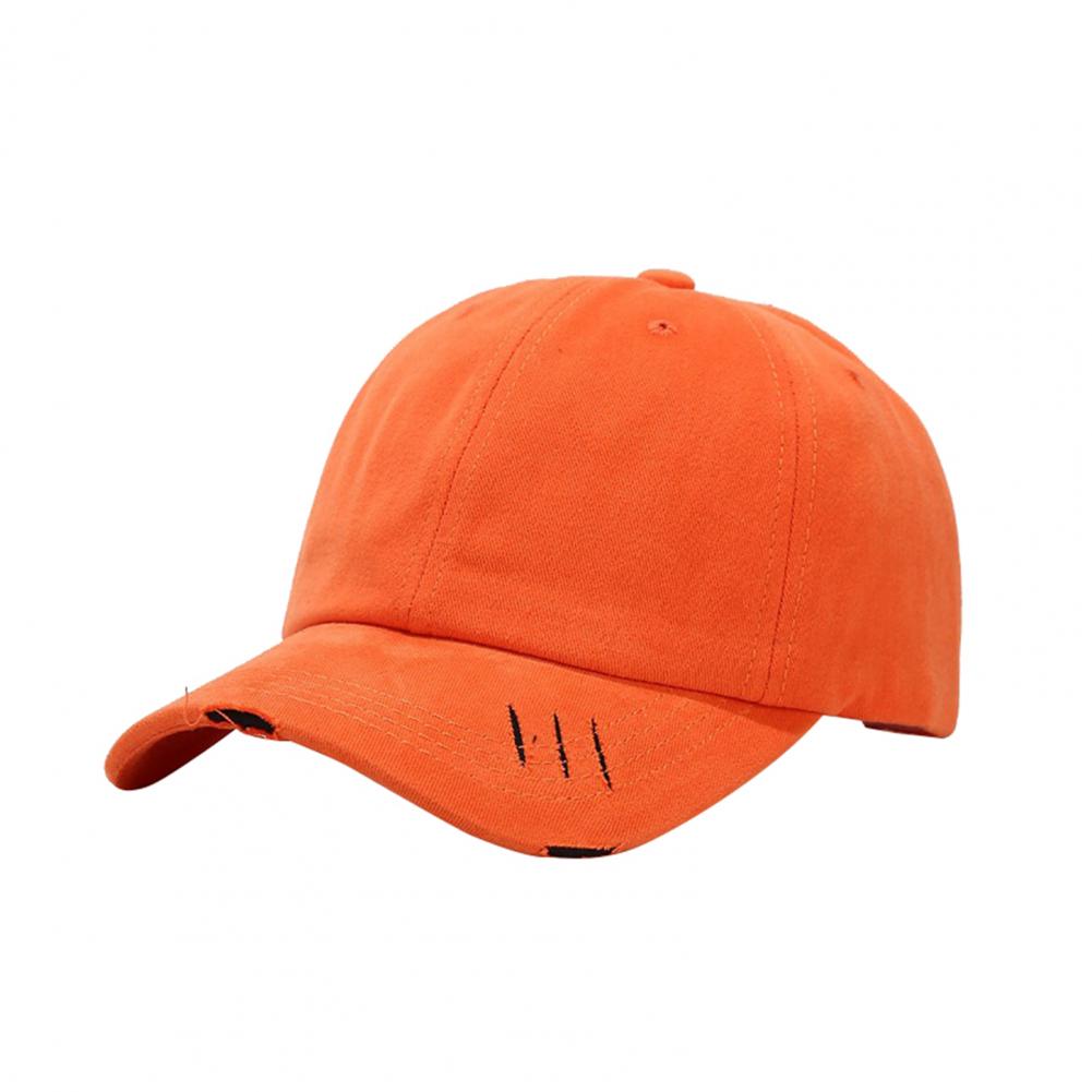 Ripped Baseball Cap Unisex Eenvoudige Verstelbare Outdoor Zonnebrandcrème Eend Hip Hop Hoed