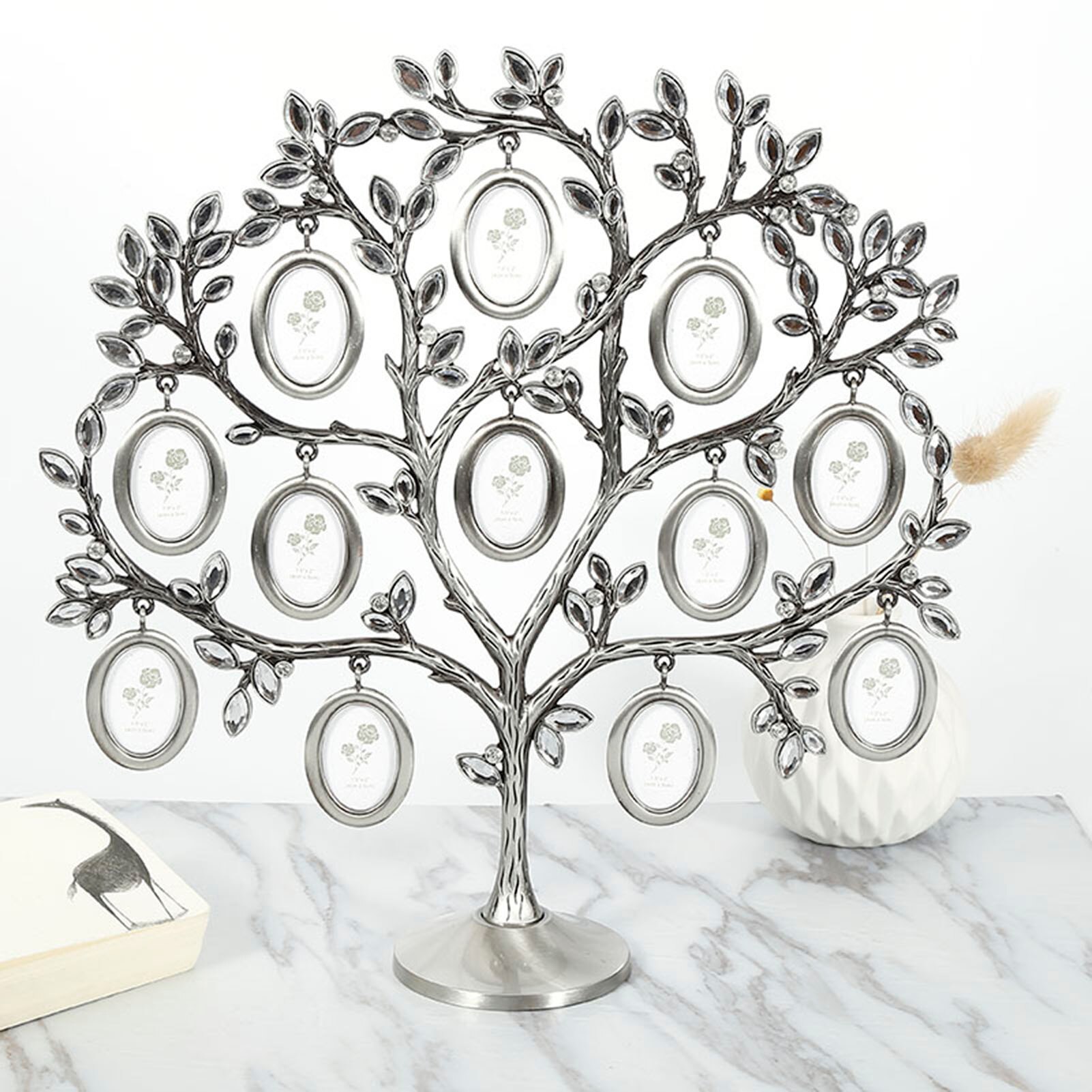 Family Tree Hanging Photo Picture Tree With 12 Picture Frames Photo Frame Table Decoration Desk Display