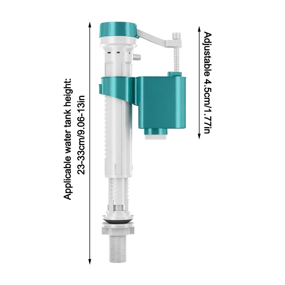 Verstelbare vulklep voor toiletreservoir stille dubbele spoeling toilet vlotterklep vervanging bodemsifon waterreservoir inlaatklep