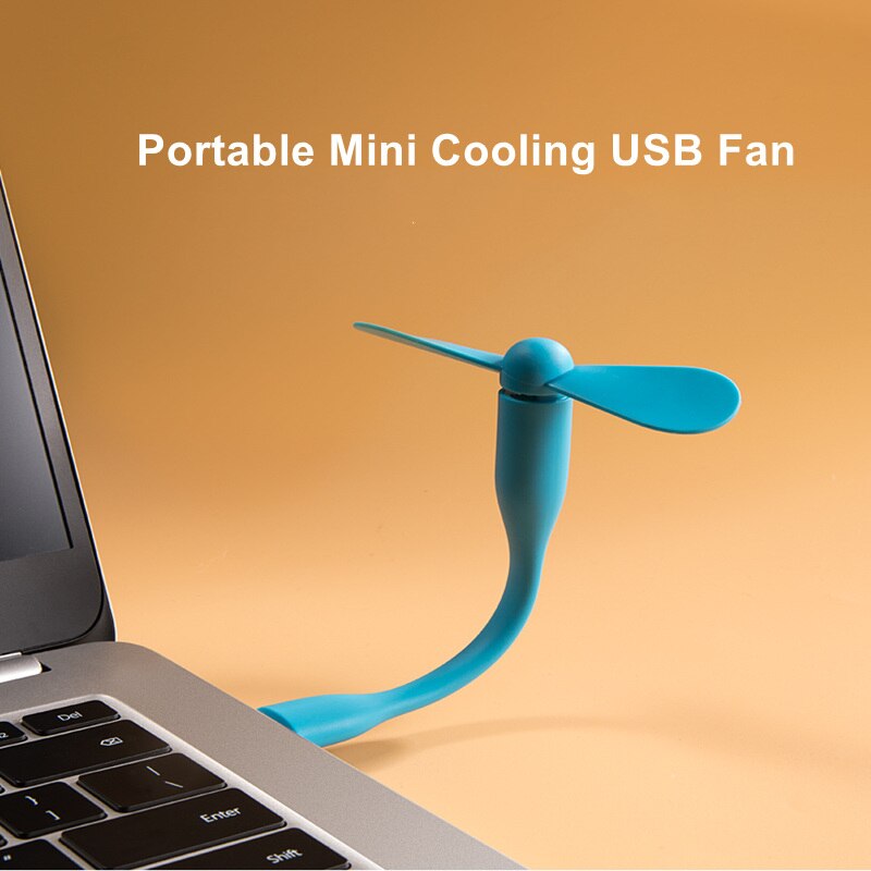 Portable Mini Cooling USB Fan Portable Power Supply Fan Micro USB Fans Flexible Summer Gadget Cooling Accessories