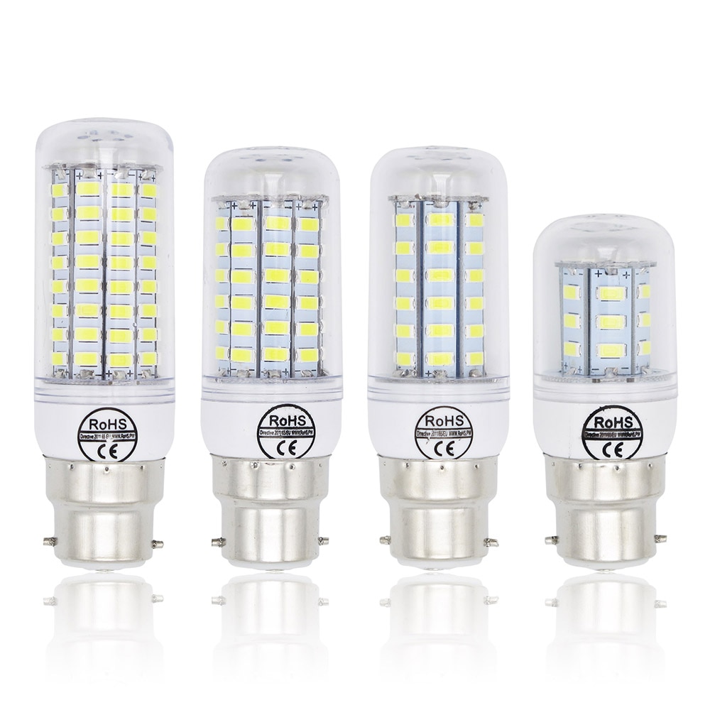 Lampada b22 led-lampen 240v 220v 7W 12W 15W 20W Glühbirne 72x5730 SMD 30W Kalt Warm Weiß Led Scheinwerfer Lampe