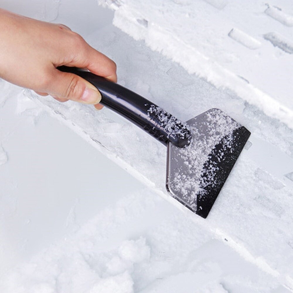 Grattoir à neige multifonction pour voiture avec pelle en acier inoxydable, outil pour enlever la glace en hiver: Default Title