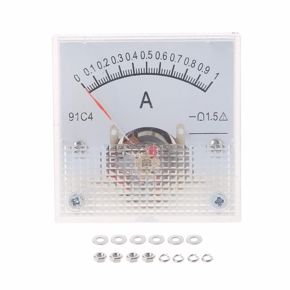 91C4 ampèremètre courant continu analogique panneau pointeur mécanique Type 1/2/3/5/10/20/30/50/100/200/300/500mA A02 19 directe