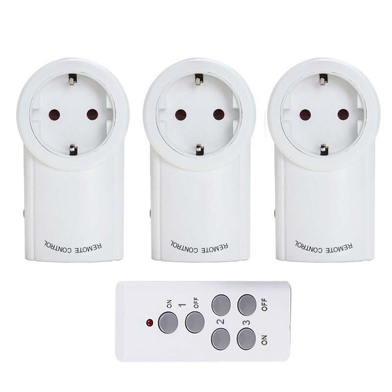 Universele Voor Stopcontact 43Hz Draadloze Afstandsbediening Smart Socket Plug Voor Broadlink Rm Pro + Indoor Home 1 Tx 3 R: Default Title