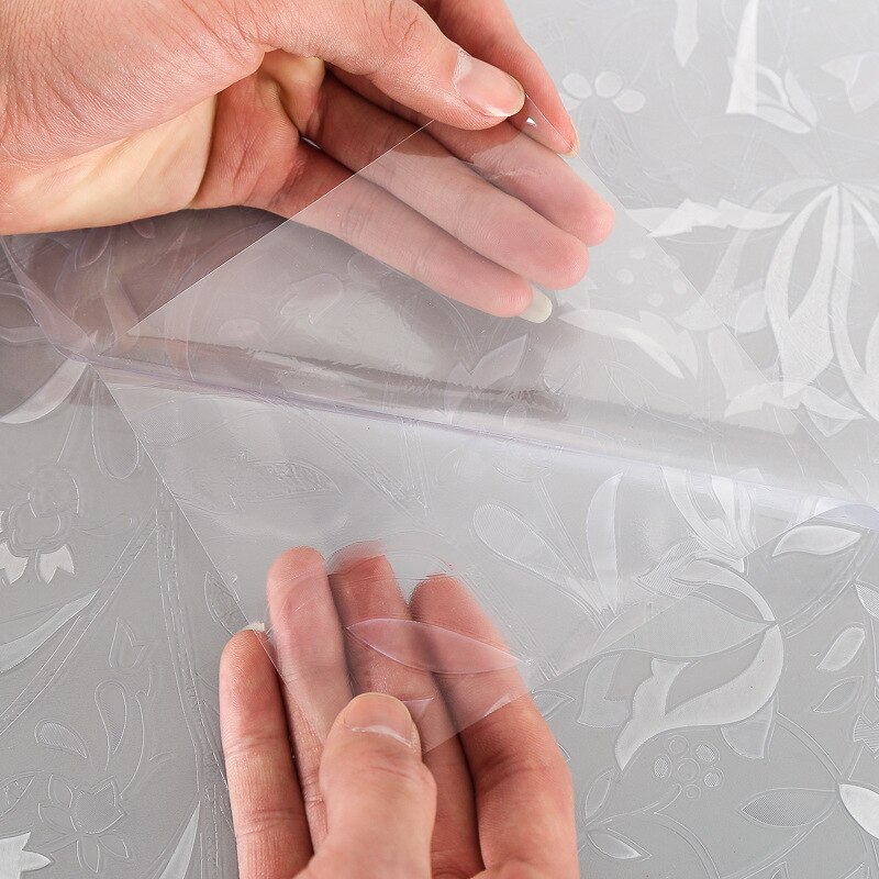 1M Privacy No Glue Glass Film 3D Decorative Window Film Sticker Frosted Opaque Glass Stickers for Bedroom Bathroom