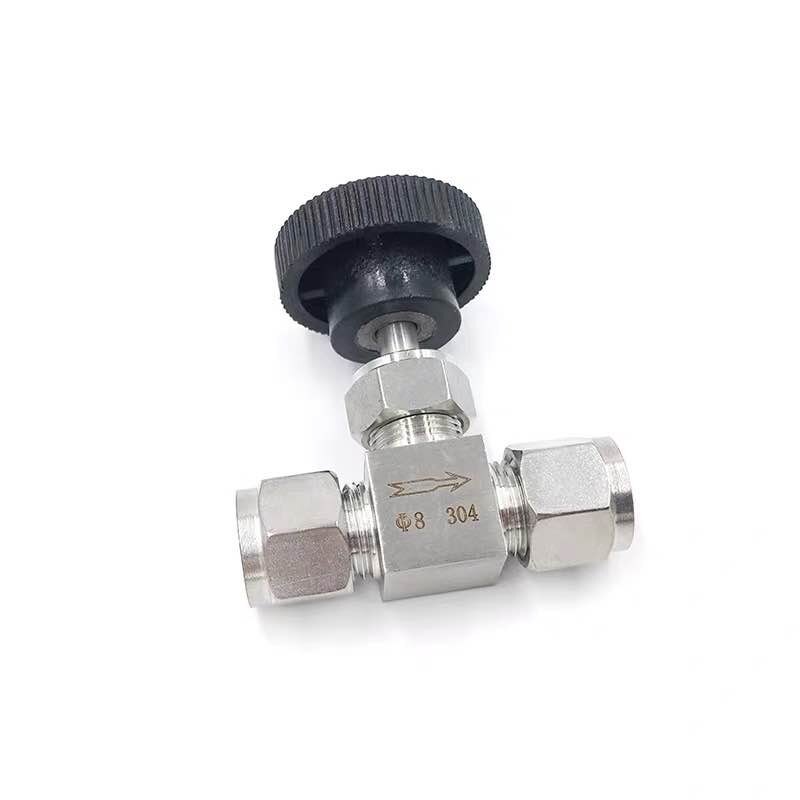 Adjustable needle valve OD 3 4 6 8 10 12 14mm 1/8" 1/4" 3/8" 1/2" Compression Double Ferrule Tube stainless steel 304