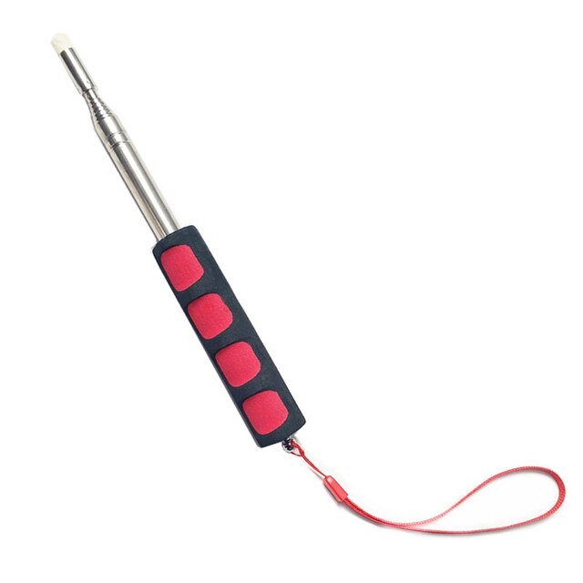 Mástil telescópico portátil de acero inoxidable, mástil de 2M, 9 secciones, color rojo/verde/amarillo/Azul, con funda de esponja, decoraciones de jardín: red