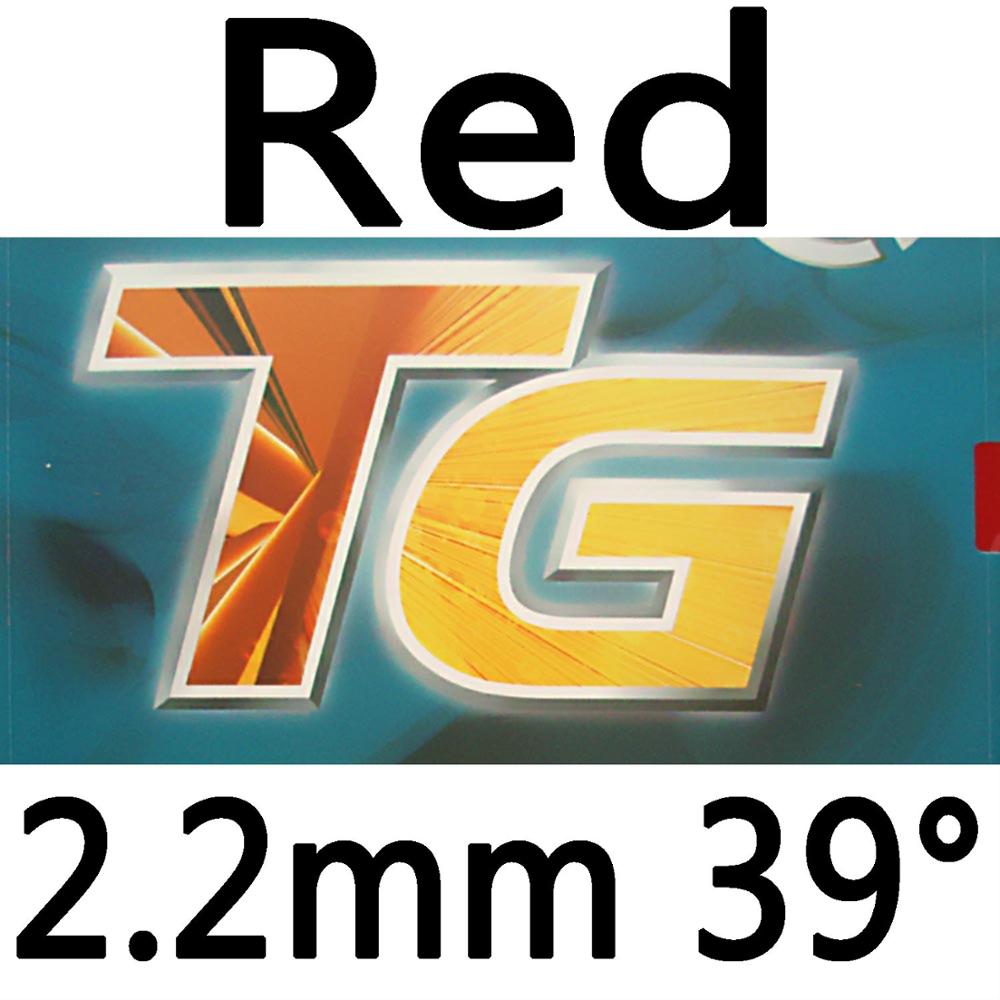 DHS NEO Skyline TG3 contrôle + Speed Pips en caoutchouc, Tennis de Table, ping-pong avec éponge: red 2.2mm H39