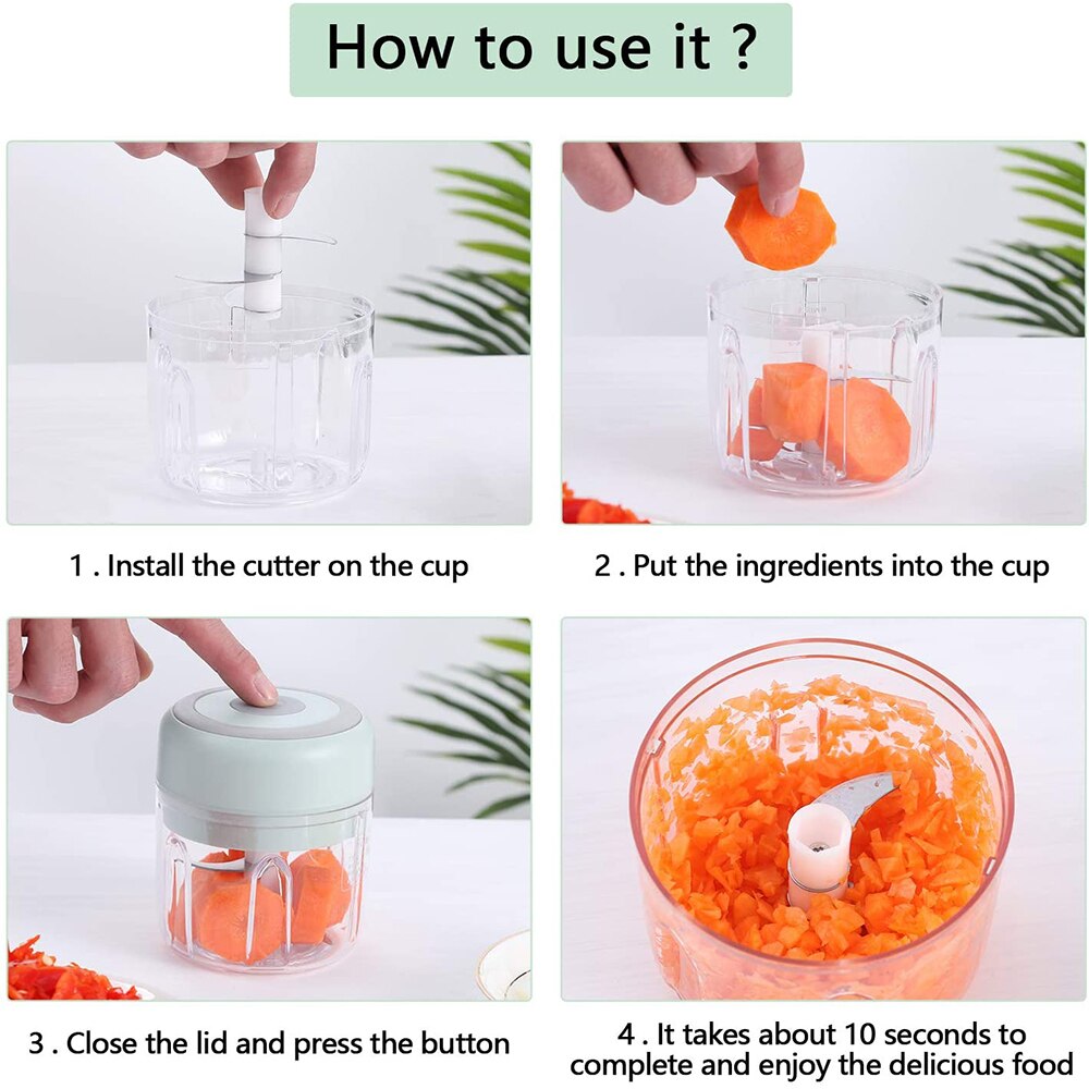 Portable Blender Kitchen Tools Blender Mixer Garlic Crusher Food Processor Mincer Food Mixer Chopper Electric Kitchen Mixeurs