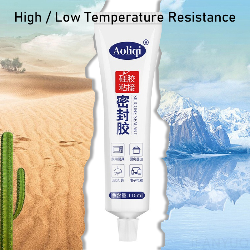 50/110ml Safty Silicone Glue Sealant High Strength Transparent Waterproof Fast-dry Adhesive Household Food Grade Silicone Glue