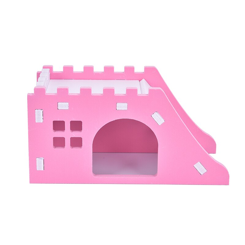 Maison de Hamster en bois avec échelle coulissante pour cochon d'inde, jouet d'exercice mignon, accessoires Cage à Hamster: APK