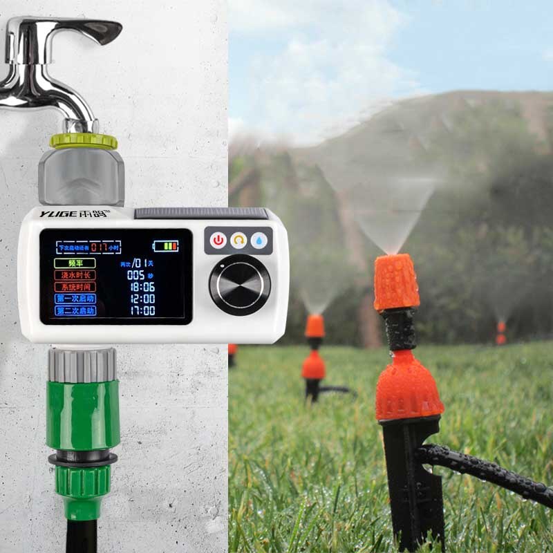 Automatische Bewässerung Gerät Solar Timer Smart Sensor Outdoor Garten Bewässerung Doppel Ausfahrt Gartenarbeit Landwirtschaft Bewässerung Werkzeuge
