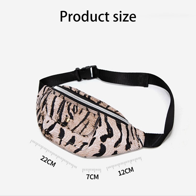 Riñonera de leopardo para mujer, bolso de hombro versátil con personalidad, para el pecho, sin monedero, para teléfono móvil