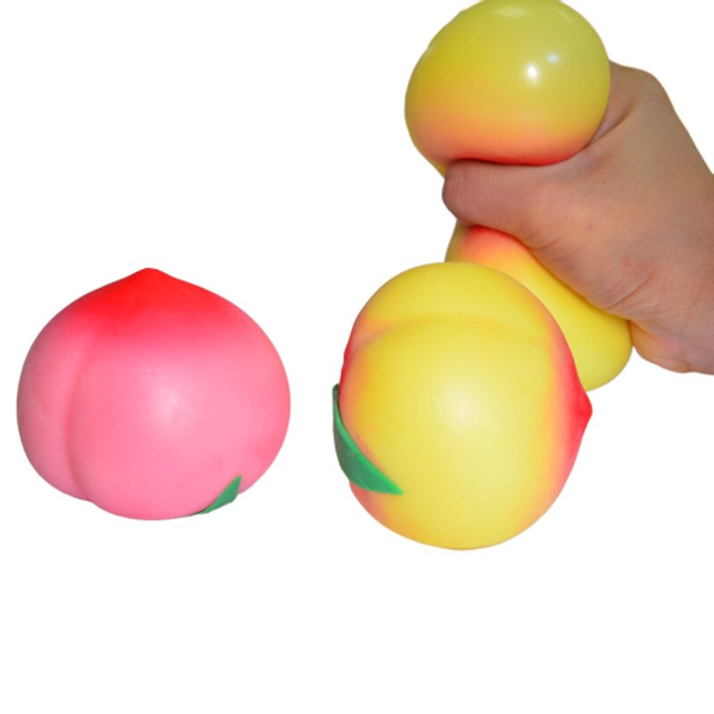 TPR Zurück Marmor Außenhandel Spielzeug Weihnachten Zug Spielzeug EVA Schwamm Große Pfirsich Weiche Silcone Extrusion Entlüftung Bal