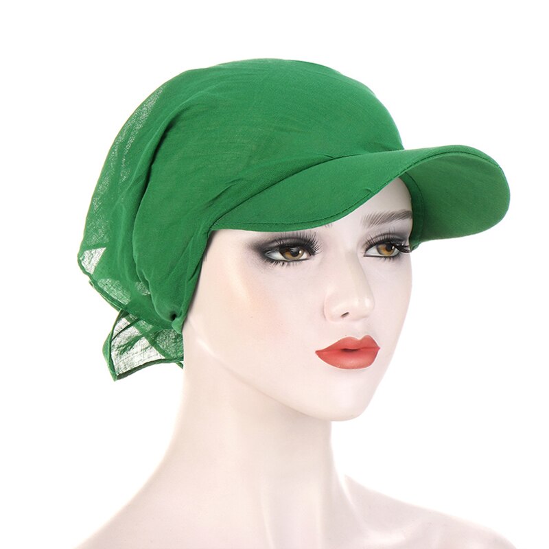 Turban fyrkantig halsduk hatt tryck blommor knyt knut tillbaka bomull baseball keps justerbar dam huvudduk solskydd hatt: 11