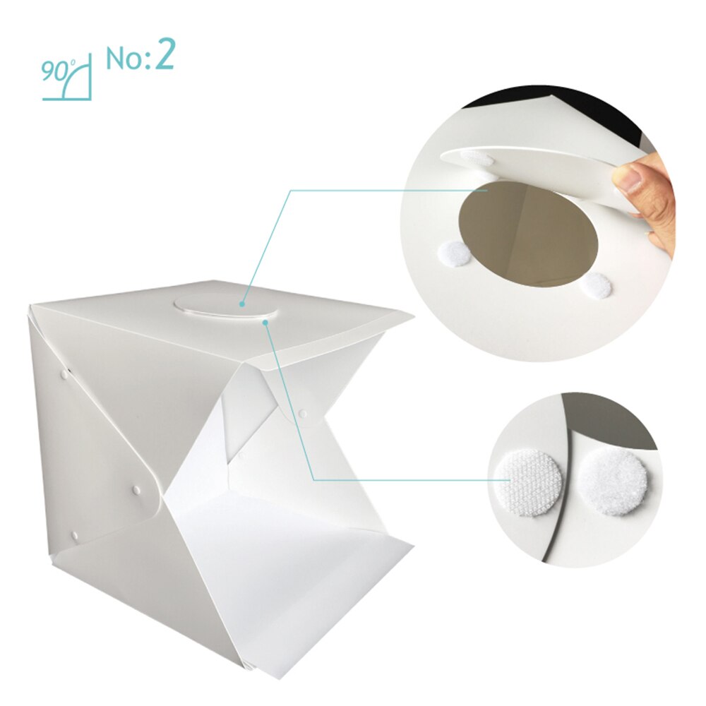 LED foto licht Kasten 40*40 Fotografie Foto Studio Weichen Kasten Einstellbare Helligkeit blitzgerät softbox Für DSLR leuchtkasten Kasten foto