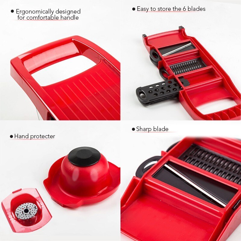 Kitchen Items Grater Multifunction with Container Potato Cutter Vegetables Fruits Peeler Slicer Gadgets Kawaii Accessories