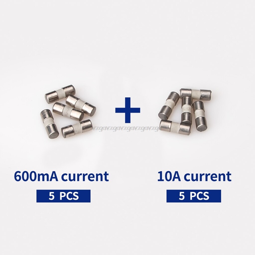 20pcs/10pcs Ceramic Fuse For Multimeter Instrument 600mA 10A Ceramic British Plug Fuse D30 19: 10pcs