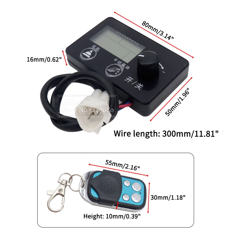 Interrupteur Chauffage Stationnement 12V/24V - Pour Webasto - Voiture, Camion - Contrôle Manuel