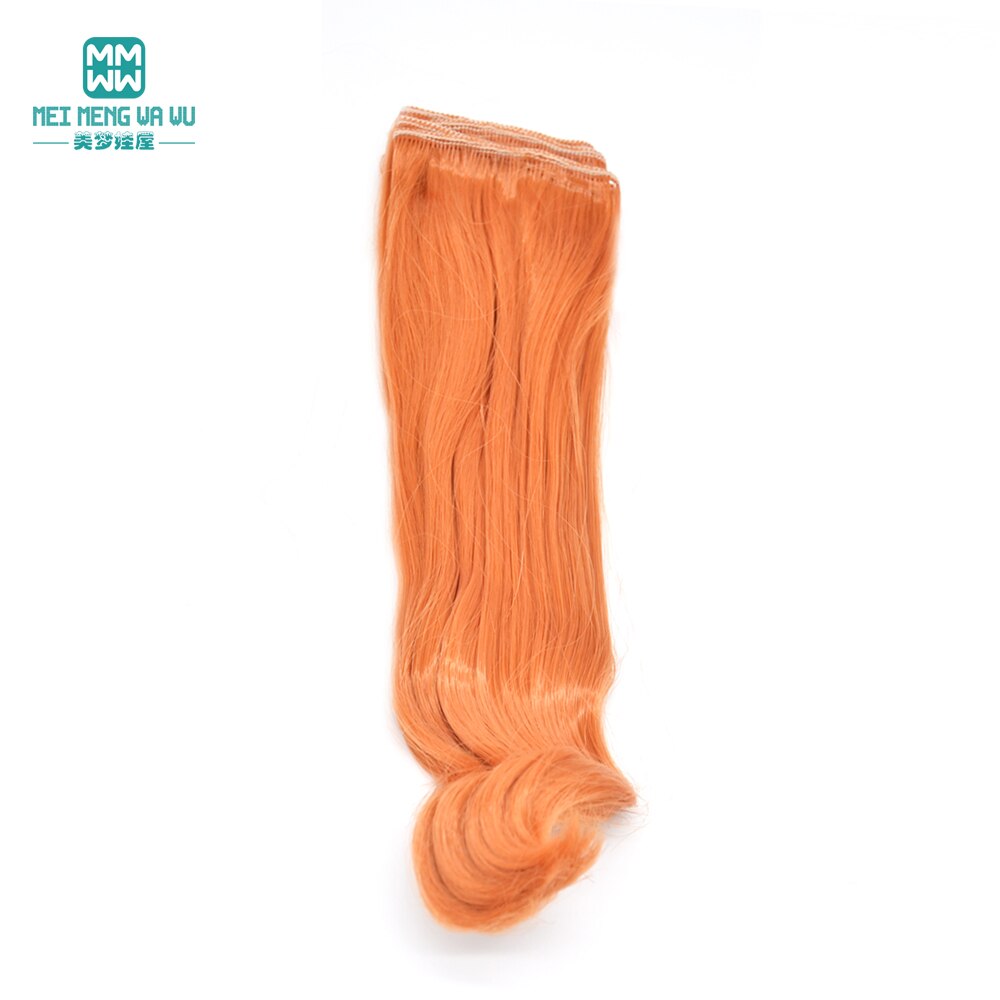 1 Stück 20 cm * 100 cm natürliche schwere Locken Perücken/Haar für 1/3 1/4 1/6 BJD/SD Puppenzubehör: Blau