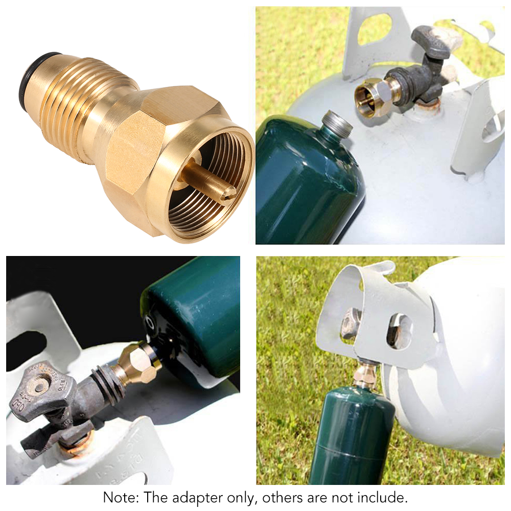 Tanque De Gasadaptador Conector Tanque Gas Lp Pol Y 2 Salidas Qcc1