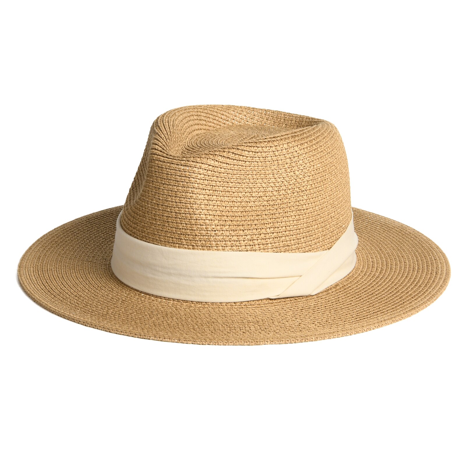 Furtalk Zomer Strooien Hoed Voor Mannen Vrouwen Zon Strand Hoed Mannen Jazz Panama Hoeden Fedora Brede Rand Zon Bescherming Cap met Lederen Riem: khaki beige / M