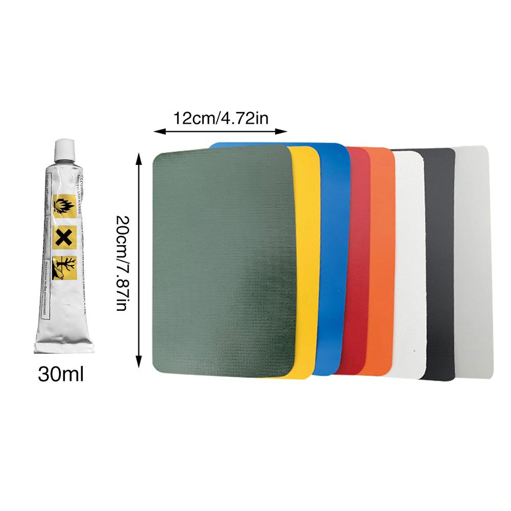 8PCS/Set PVC Repair Patch Glue Kit Waterproof Durable Repair Kit For Inflatable Boat Leather Sofa For Repair Accessories Newest