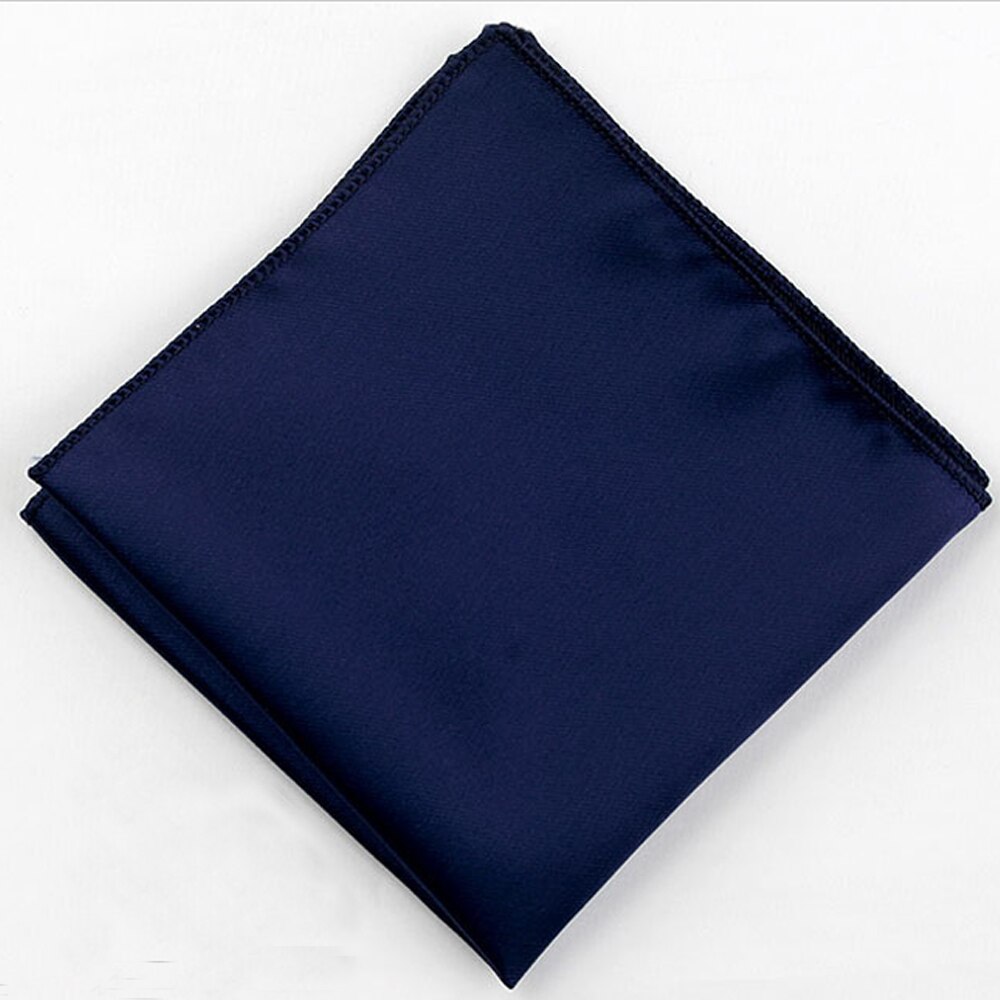 Foulards hankerchef Vintage soie Satin | Couleur unie anglais, costume hommes poche carré mouchoirs robe de mariage serviette de poitrine: navy