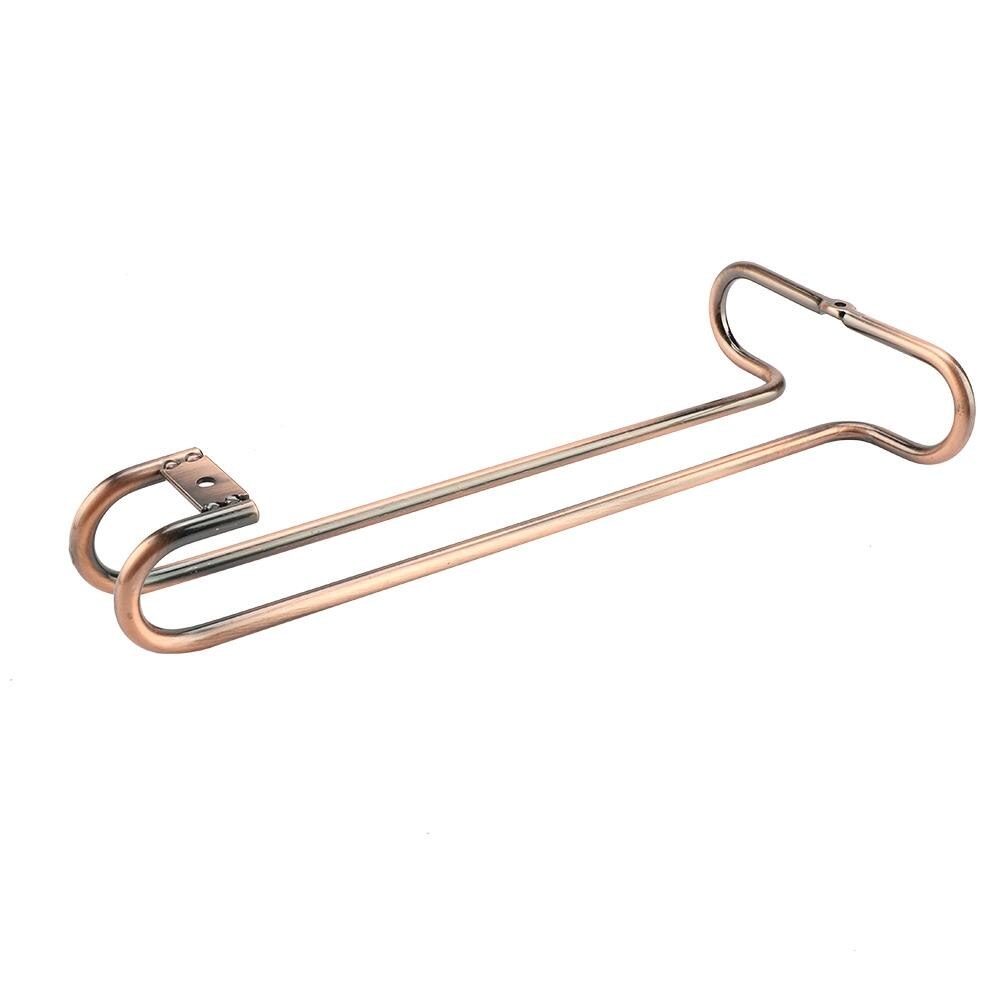 Ijzeren Muur Mount Enkele Rij Wijn Glas Opknoping Houder Beker Glaswerk Organizer Rack