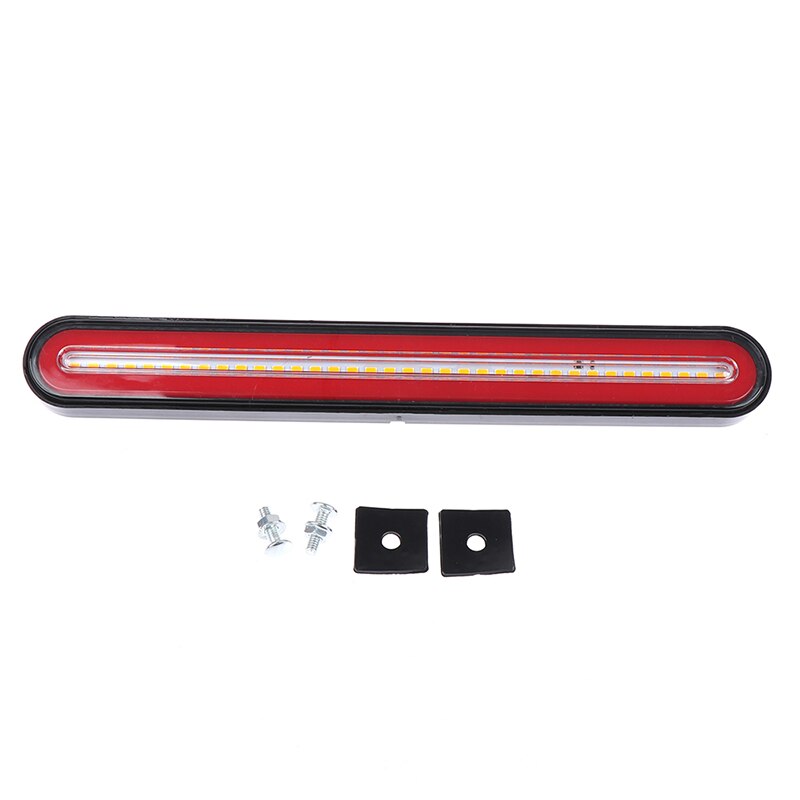 thumbnail image 2 of LED Tail Lights 18/36 LED – Flowing Amber Turn Signal, Red Brake – Universal Ute Trailer Truck RV 2 of 4