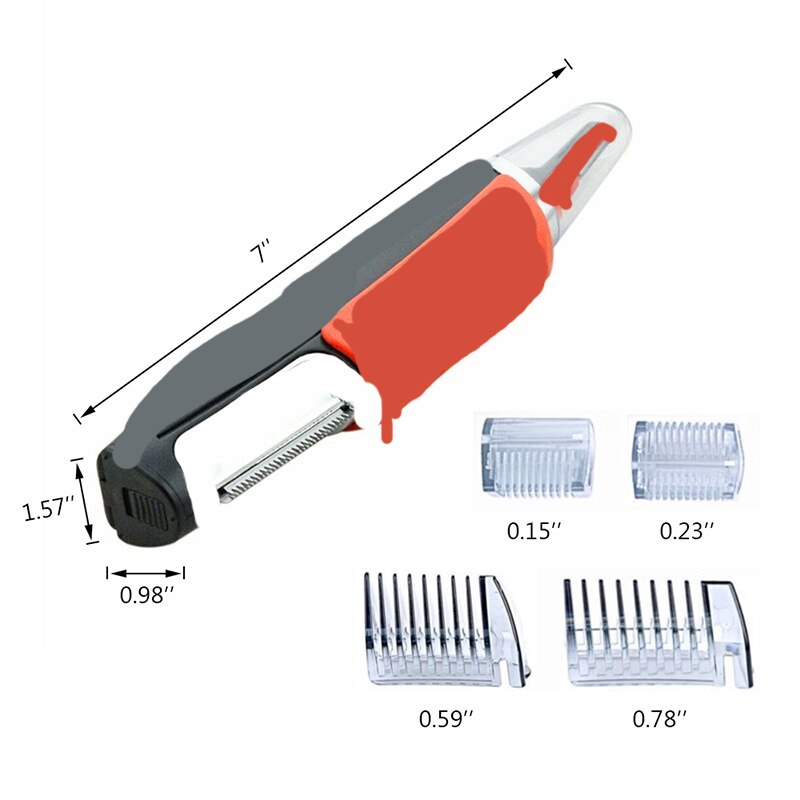 Micro precisante ceja, oreja Trimmer nariz eliminación Clipper máquina de afeitar eléctrico Personal cuidado de la cara de pelo Trimer con luz LED