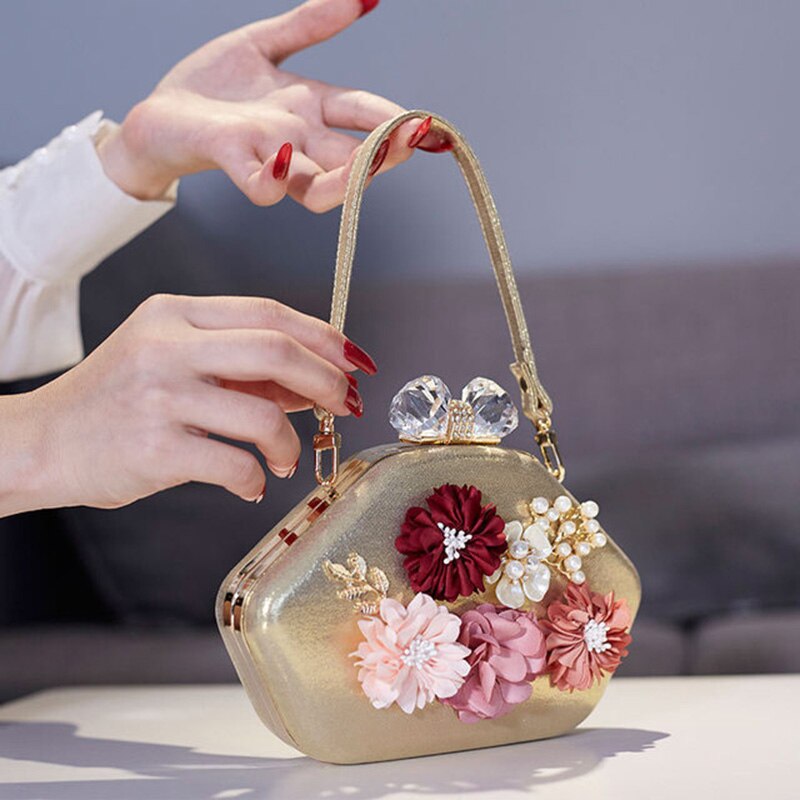 Zzslhl Vrouwen Elegante Handtassen Avondtassen Bloem Handtassen Dames Mode Handtassen
