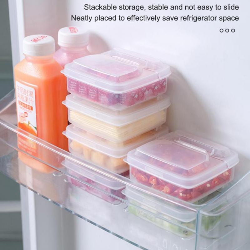 Transparent Cheese Slice Storage Box Fridge Butter Container Portable Refrigerator Fruit Vegetable Fresh-keeping Organizer Case