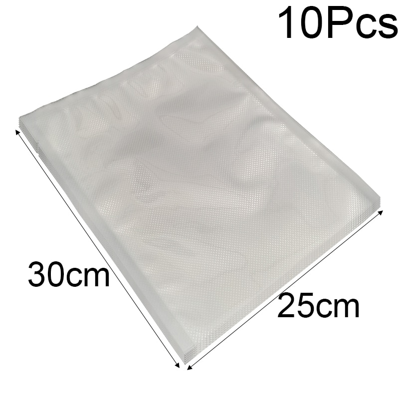 Lebensmittel Vakuum Versiegelung Rollen 12 15 20 25 28 30cm X 500cm Für Saving Vakuum Abdichtung Lagerung Taschen: 25x30cm 10Pcs