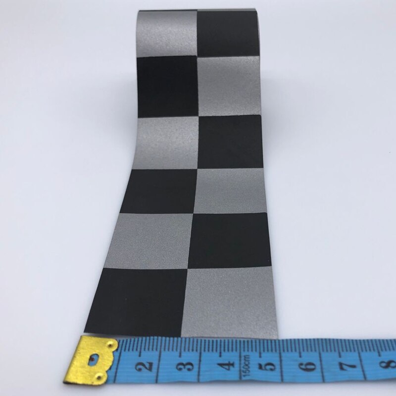Ruban réfléchissant argenté, largeur 5cm, haute visibilité, tissu TC à coudre sur vêtements