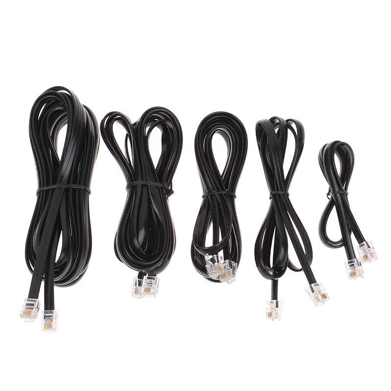 RJ12 6P6C 0.5m, 1m, 2m, 3m, 5m Autoguide Camera Cable Ioptron Auto Guide Kabel Pinout Telephone Handset Voice Extension Cable