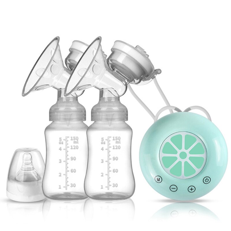 Electric Double Breast Pump USB BPA Free Breast Pumps Baby Breast Feeding With Nursing Pads And Breast Milk Storage Set: F2