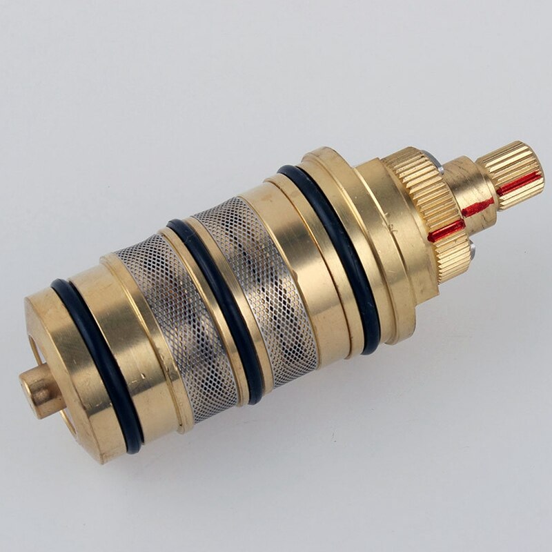 Brass Bath Shower Thermostatic Cartridge&Handle for Mixing Valve Mixer Shower Bar Mixer Tap Shower Mixing Valve Cartridge