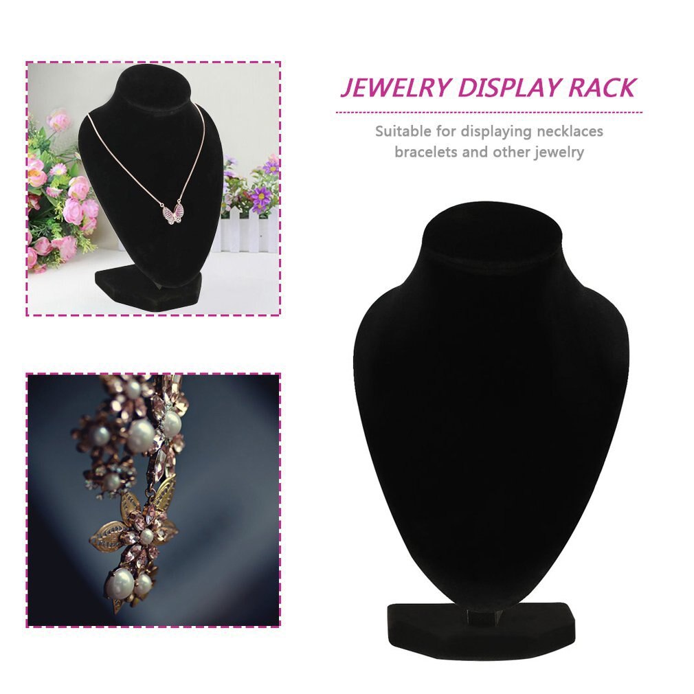 Trwały czarny manekin naszyjnik biżuteria ekspozytor robić wisiorków stojak uchwyt pokaż udekoruj bransoletka Organizer biżuterii